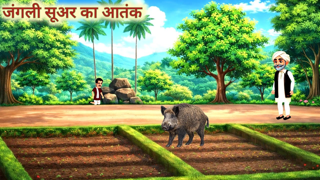 सूअर से परेशान किसान की कहानी।। hindi story ।। moral story in hindi ।।