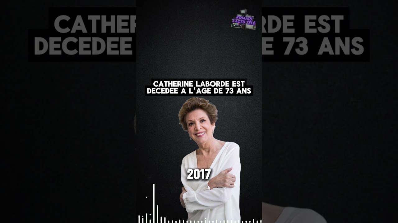 CATHERINE LABORDE : L'ancienne pr&eacute;sentatrice de la m&eacute;t&eacute;o de TF1 est d&eacute;c&eacute;d&eacute;e a l'age de 73 ans !