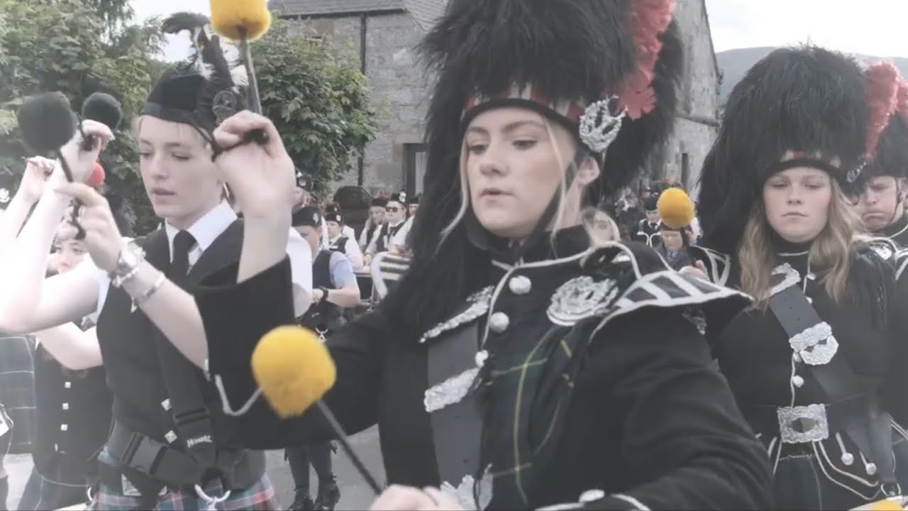 Amazing Grace , Dufftown Highland Games , in slow motion