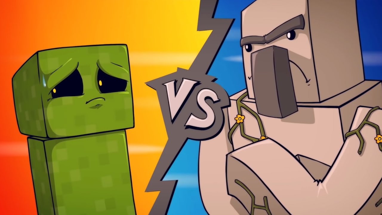 Epic Minequest 4 | Creeper VS Iron Golem