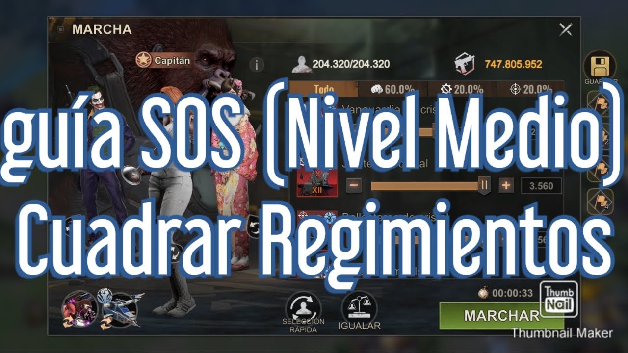 State Of Survival (Español): Guías SOS, cuadrar regimientos.