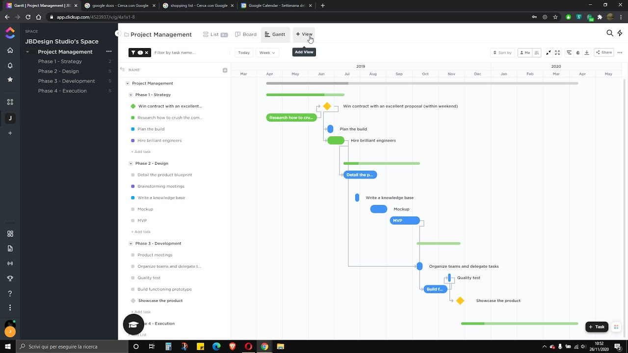 Video Guide - Gestione del Progetto, Risorse, Tempi, Persone, Project Management con ClickUP Gratis
