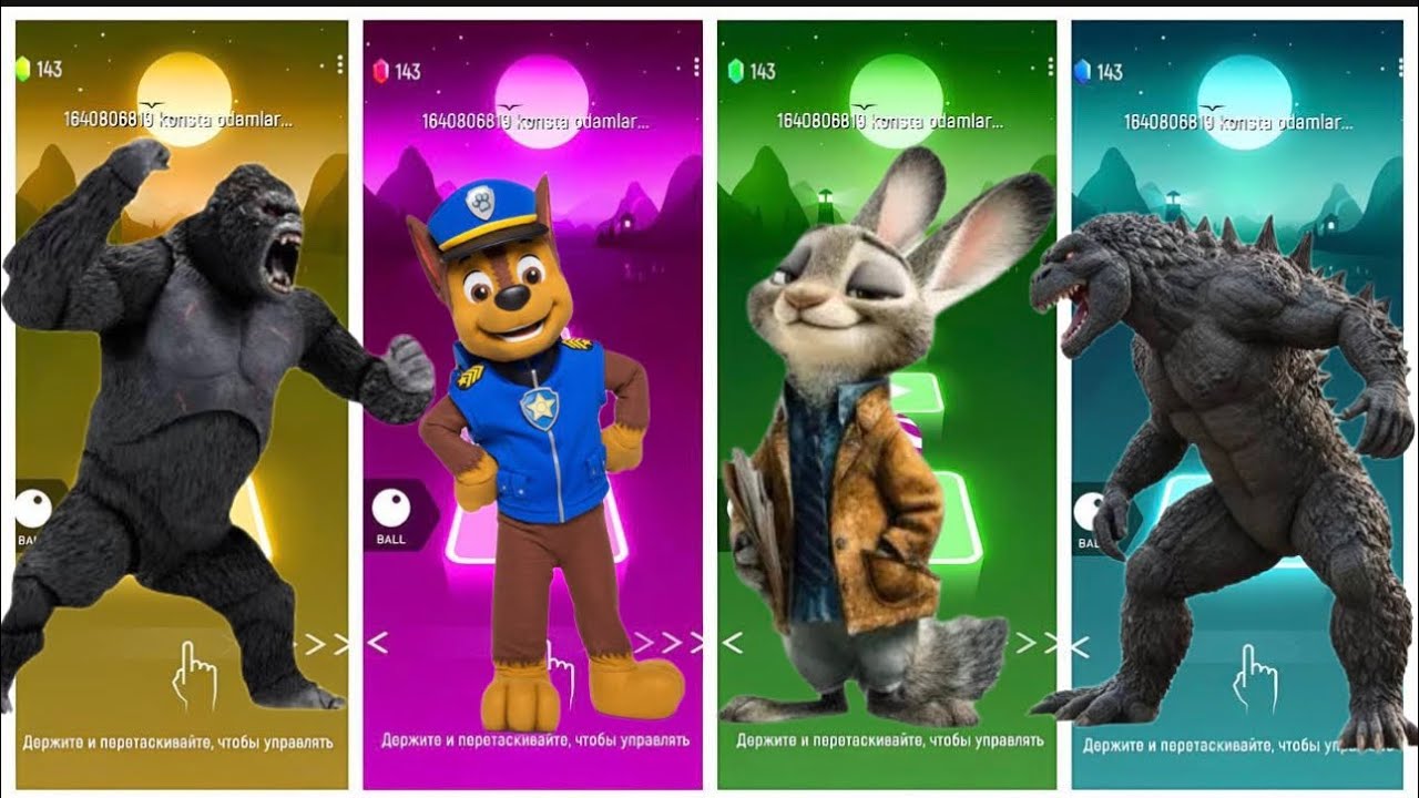 Godzilla vs Kong vs Chase vs Judy Hopps – WHO WINS THIS IMPOSSIBLE BATTLE?!