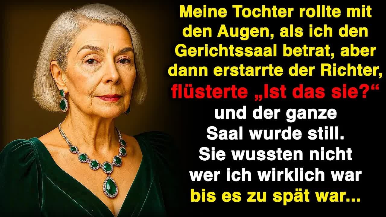 Meine Tochter verdrehte die Augen, aber der Richter erstarrte und fragte： „Ist das sie？“