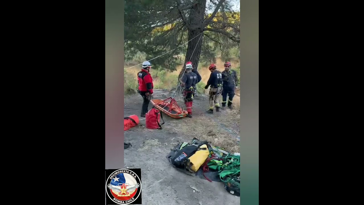 RESCATE EN BARRANCO CIUDAD SAN VICENTE DE TAGUA TAGUA .