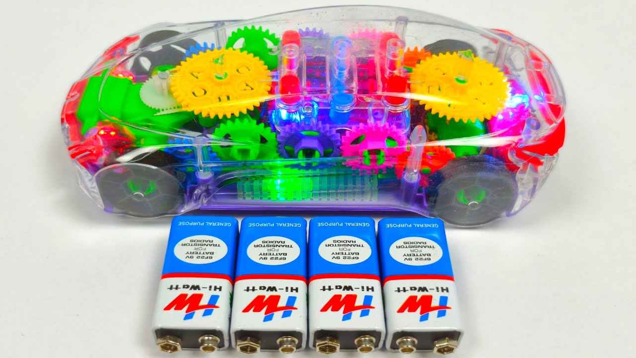 Unboxing Transparent 3D Lights Rc Gears Car, Radio Control Car, Remote Control Rc Car, Racing Rc Car