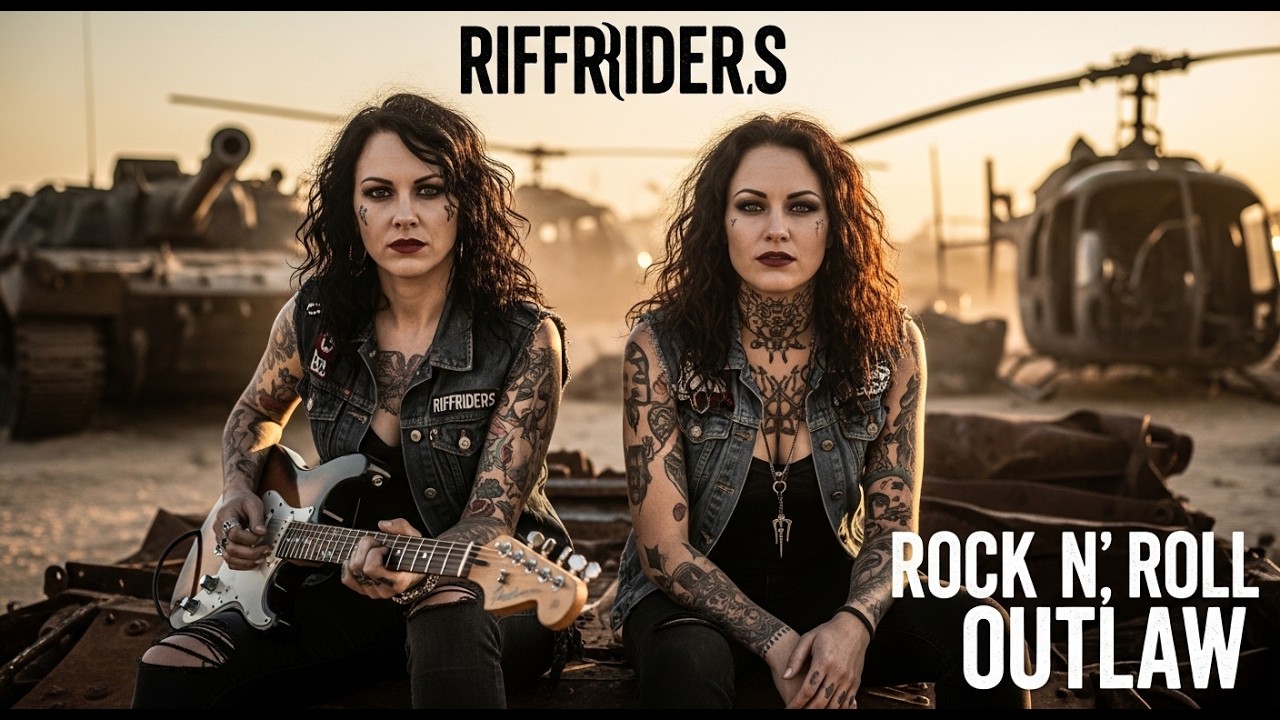 Outlaw Guitars in a Desert of War #OutlawRock #ElectricGuitar #Desert