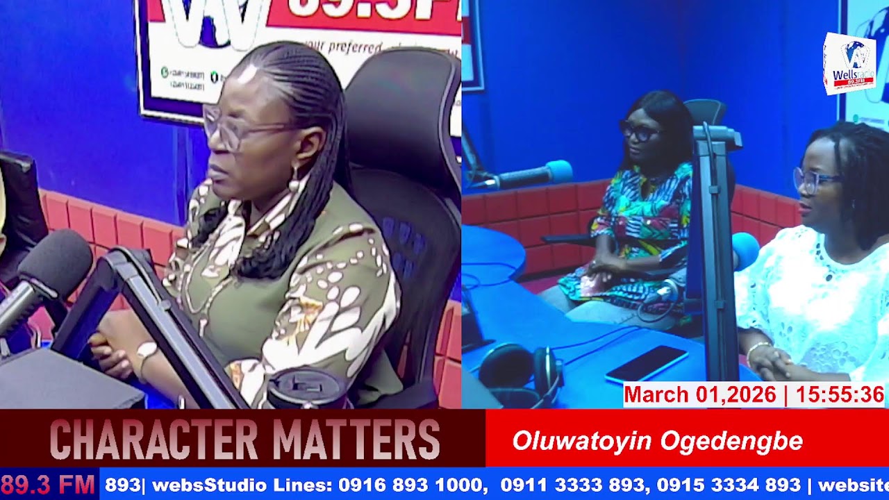 CHARACTER MATTERS with Oluwatoyin Ogedengbe