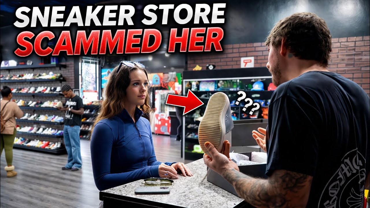 SHE GOT SCAMMED BY ANOTHER SNEAKER STORE!!