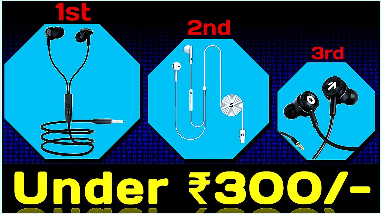 Best Wired Earphone Under ₹300/-🔥 Best Earphones For You👍🏻