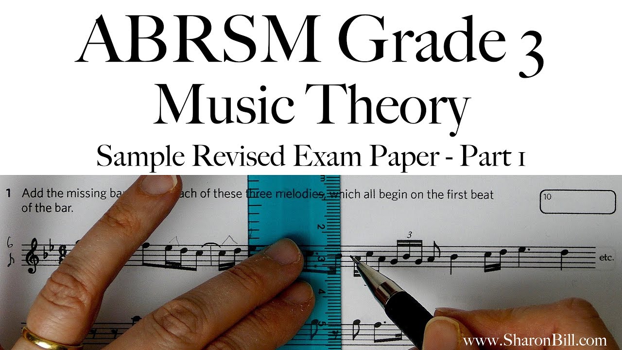 Образец переработанного экзаменационного задания по теории музыки ABRSM для 3-го класса, часть 1 ...