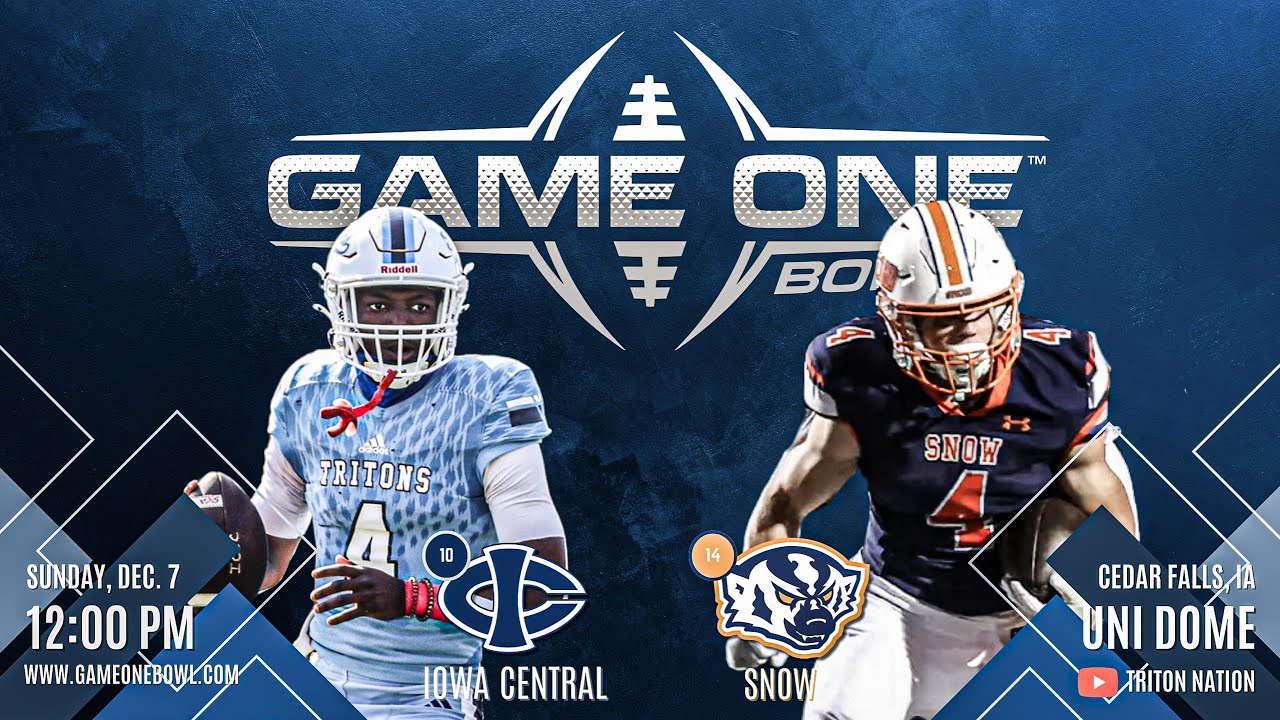 2025 Game One Bowl: Iowa Central Tritons vs Snow College Badgers (12/07/2025)