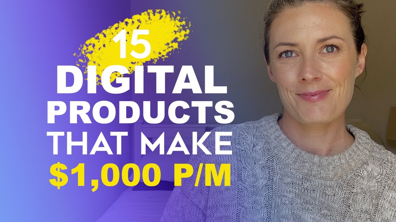 15 Digital Products Ideas To Make $1,000 Per Month - Passive Income With Digital Products in 2021