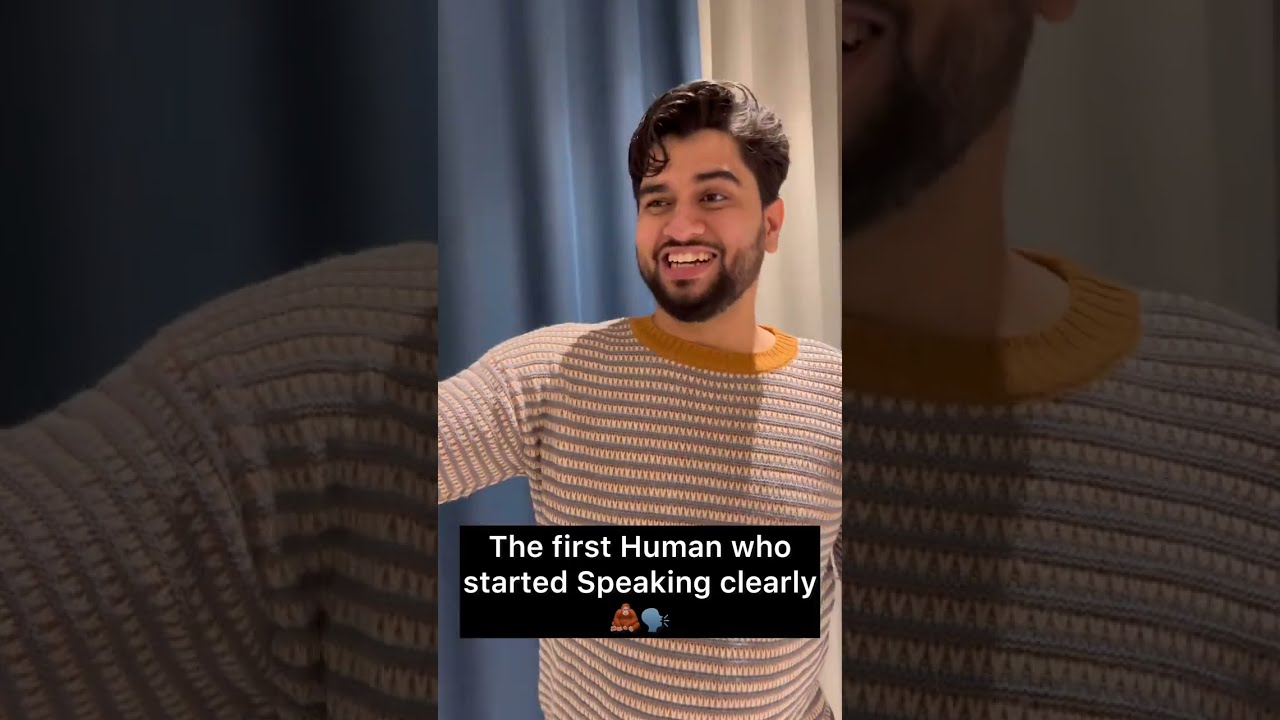 The first Human who started Speaking clearly 🦧🗣️ | Sachin Awasthi | #comedy #ytshorts #shorts