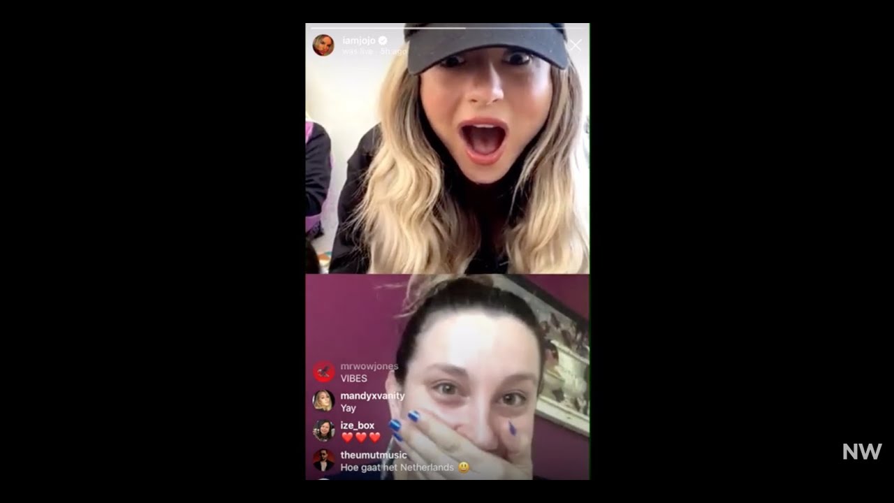 That time Jojo accepted my request to join her Insta live!