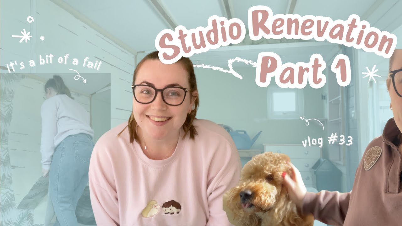 Studio Renovations 💙 | PART 1 | Some things go wrong, some go right | Studio Vlog 33