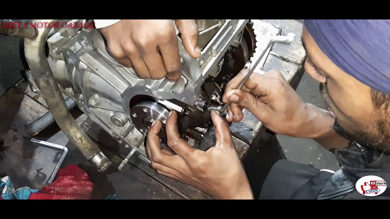 MARUTI SUZUKI ALTO K10 K SERIES ENGINE OVERHAUL & Oil filter leak &  crank shaft seiez