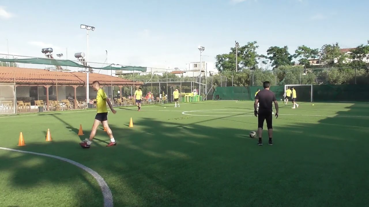 soccer training ideas 33 (ABC drill- Both sides)
