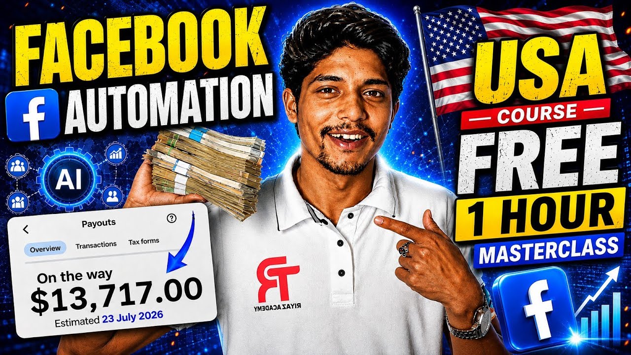 Facebook Automation Full Course 2026 | Complete USA AI Page Step-by-Step Guide