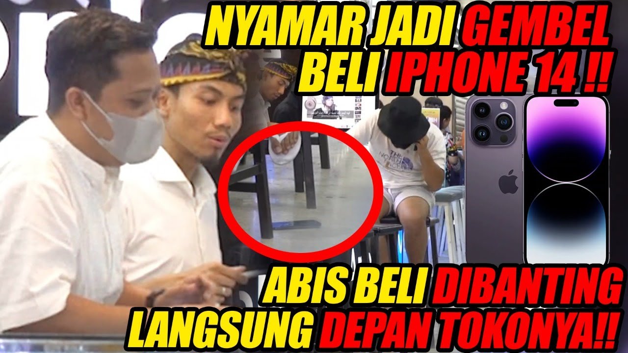 NYAMAR JADI GEMBEL BELI IPHONE 14‼️ ABIS BELI DIBANTING LANGSUNG DEPAN TOKONYA‼️