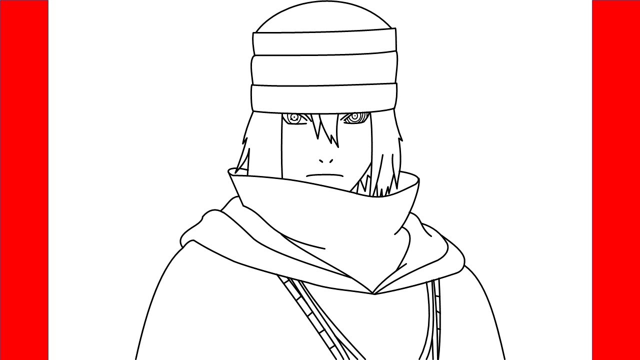 How To Draw Sasuke The Last From Naruto - Step By Step Drawing