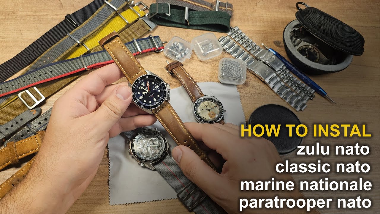 How to put different nato straps on your watch