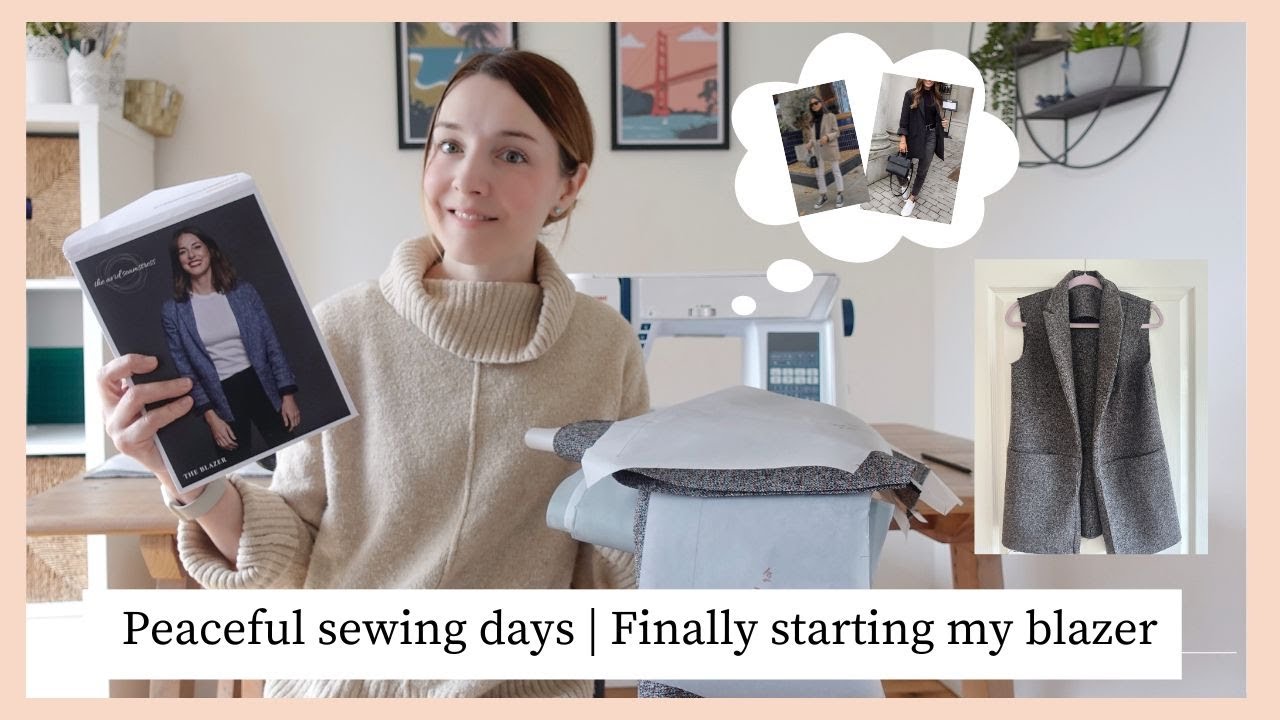Sewing a Blazer | Peaceful sewing days | Sew with me | Sewing tips