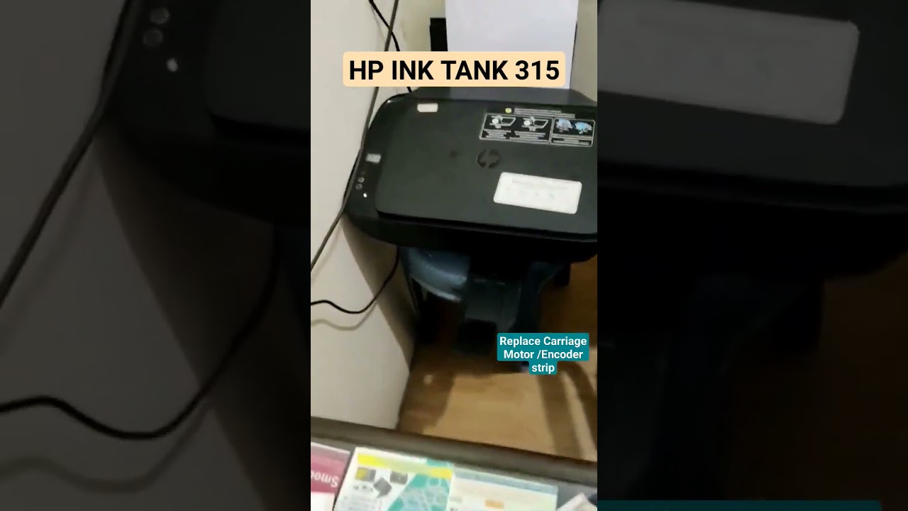 HP Ink Tank 315 | E3 error |Paper jam issue |Replace carriage Motor / encoder strip 