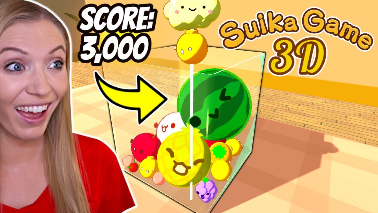 Игра Suika, НО В 3D!