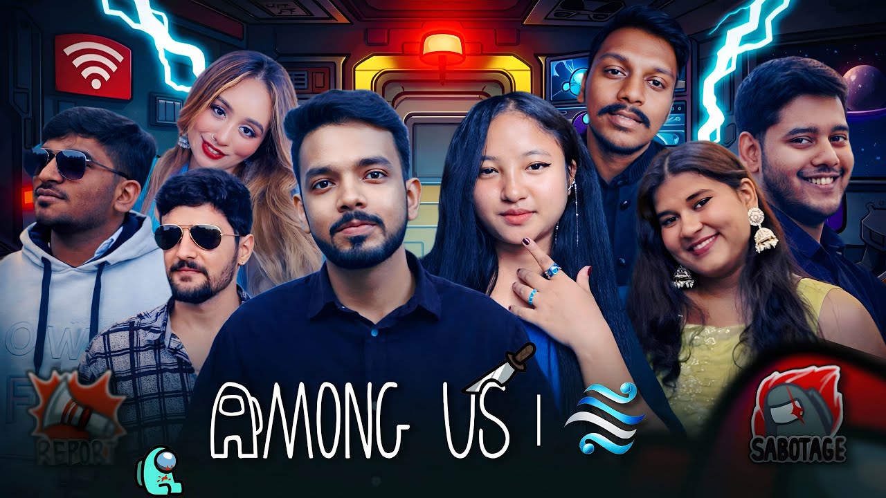 Who's The Imposter 💀 | Samatva Streamer's Showdown in Among Us #samatva #amongus