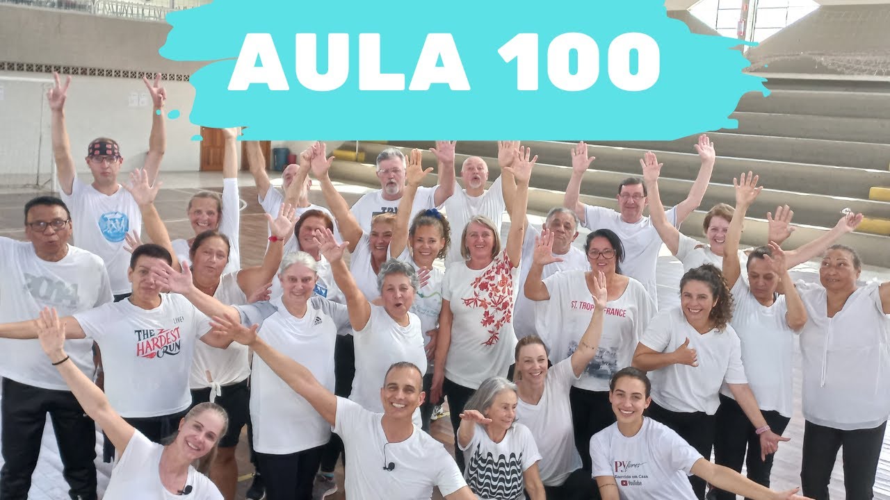 Vídeo 100 com amigos do exercício, amigos Pyflores
