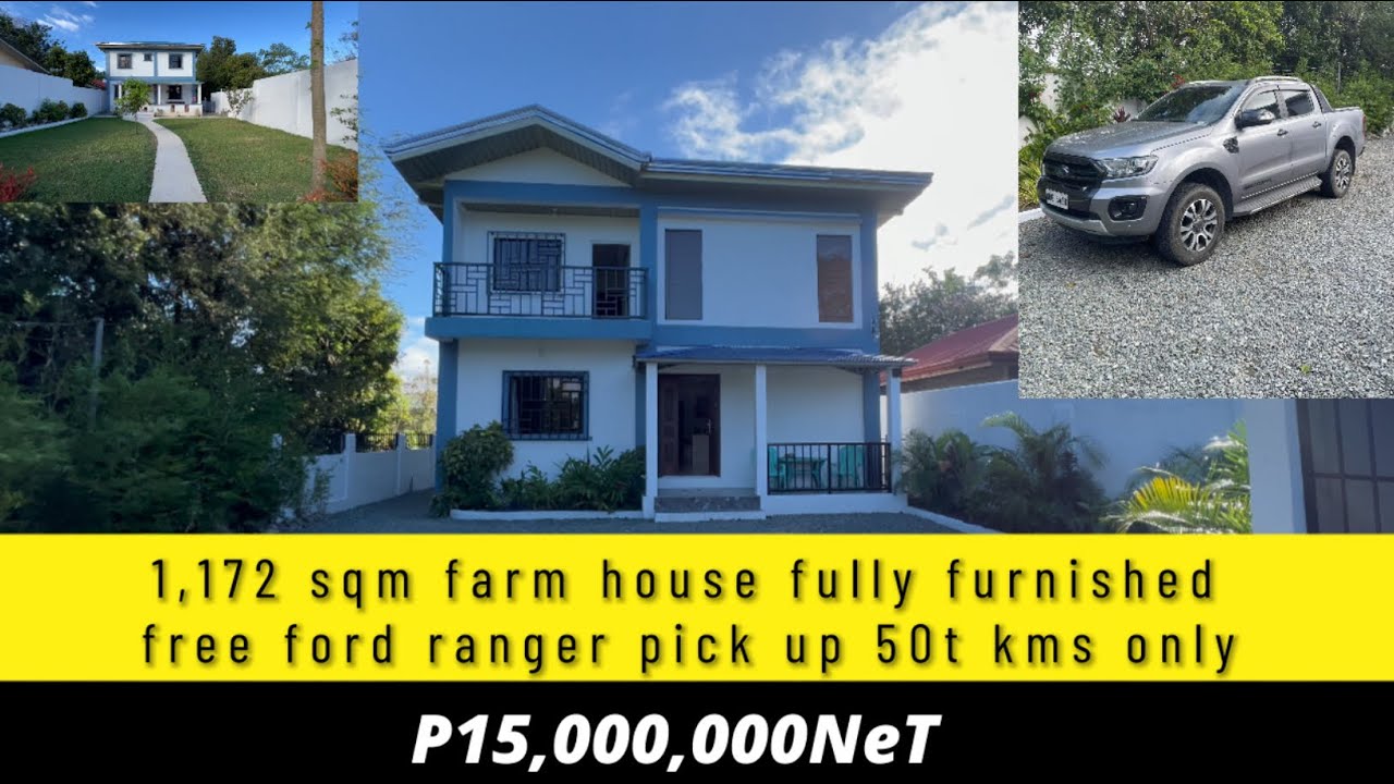 V373-24 • 1,172 sqm Farm House and Lot with Clean Title, includes Ford Ranger in Silang, Cavite