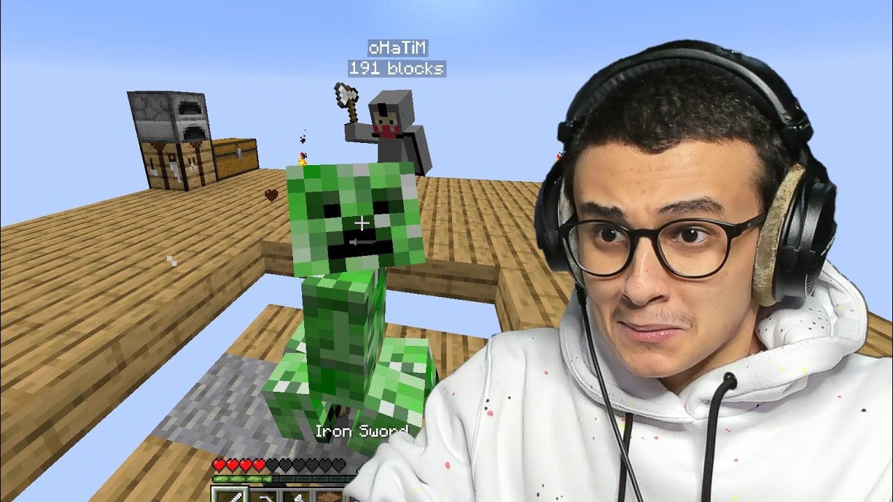 الكريبر صار يلعب معنا! | Minecraft OB #2