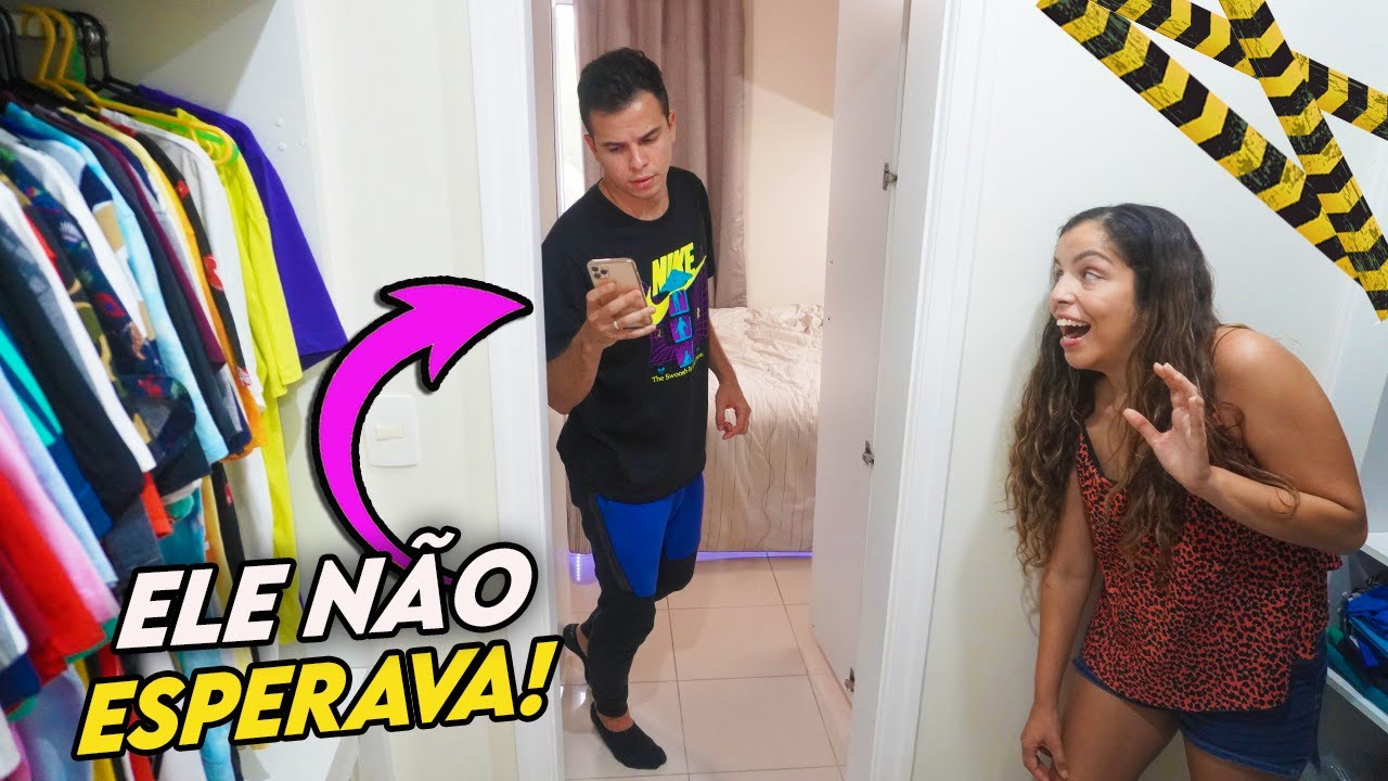 INVADI O QUARTO DO LUIZ PARA FAZER UMA TROLLAGEM QUE ELE NÃO ESPERAVA!