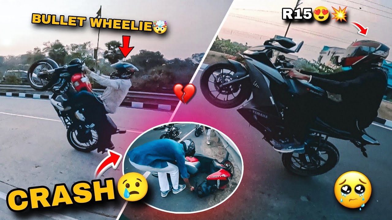 *ACCIDENT* হয়ে গেলো 😢💔 CRAZY' Bullet Wheelie 🤯💥 MY BIKE KTM RC 200 😍 