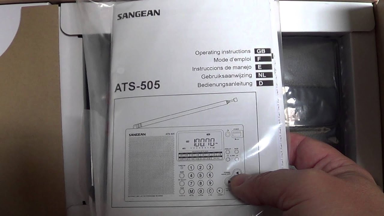 Unboxing of the Sangean ATS 505p world receiver