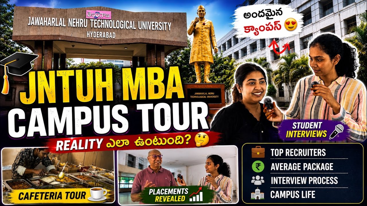 🔥 JNTUH MBA Reality 😲 | Placements, Cafeteria & Full Campus Tour