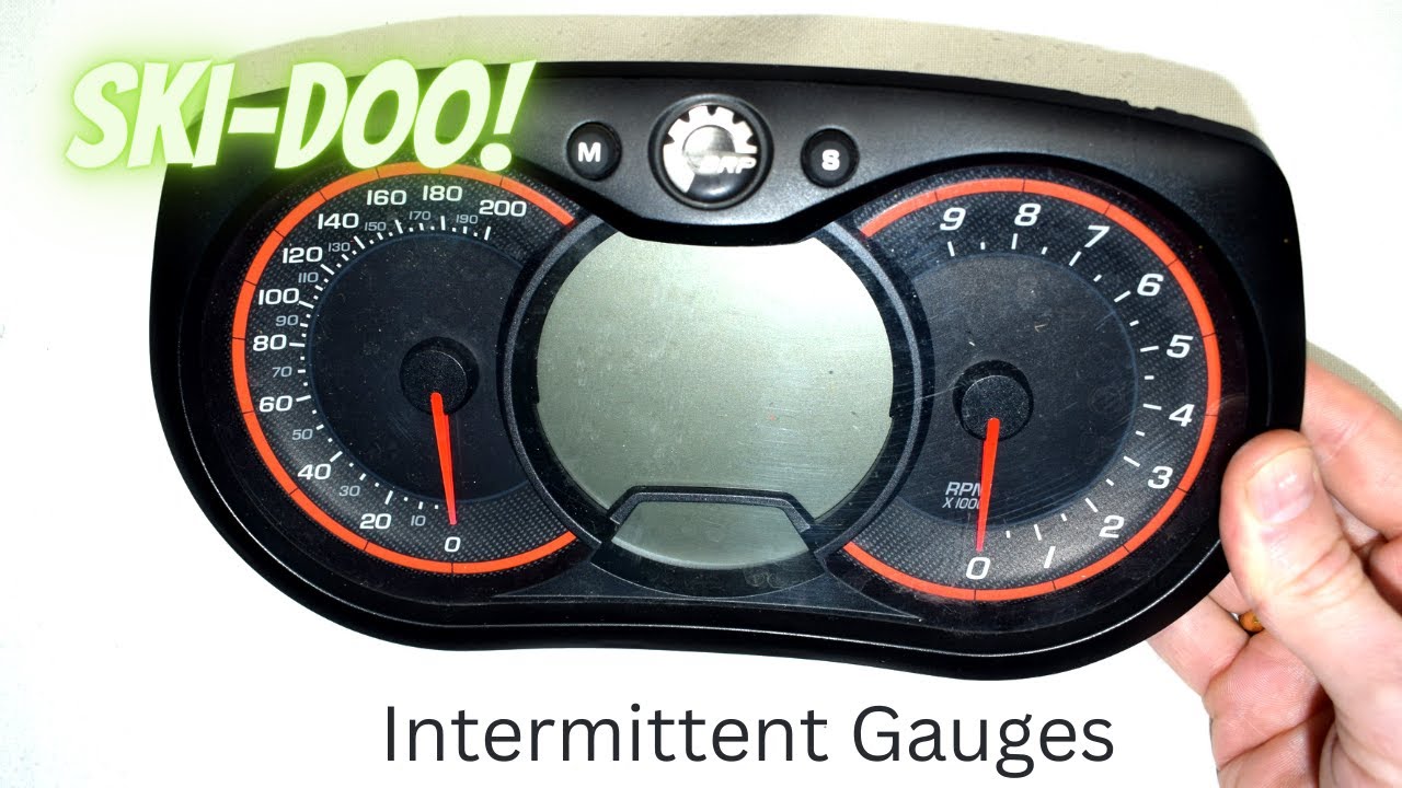 2016 Ski-doo Intermittent Gauges