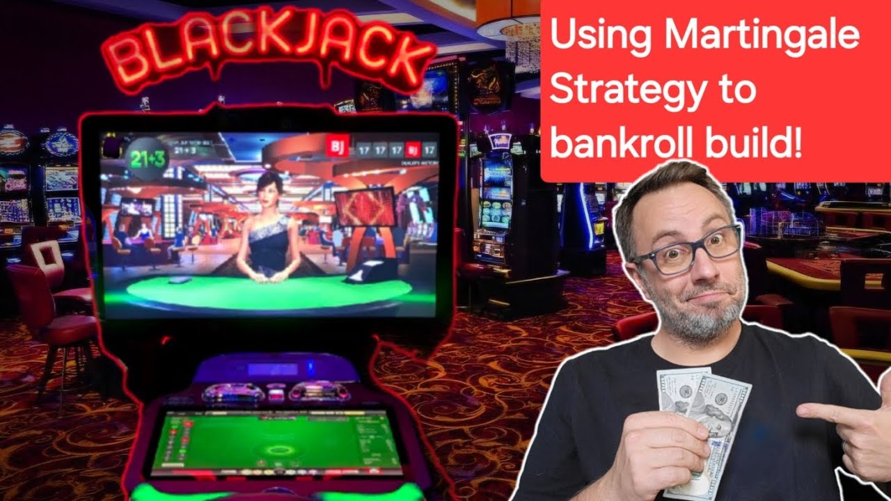 Will Martingale strategy on Blackjack bust me or build a bigger bankroll?