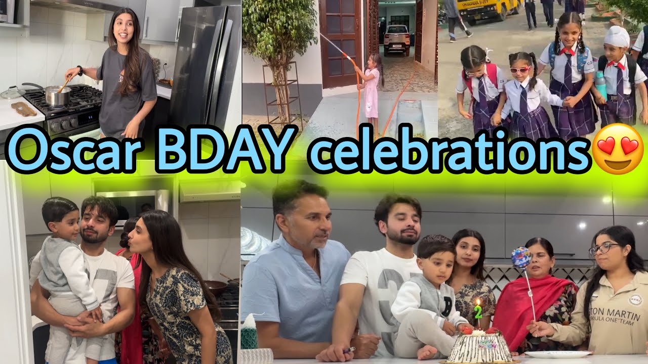 Chanel ਤੋਂ ਬਿਨਾਂ ਕੱਟਿਆ Oscar ਦਾ Bday Cake😓Mom ਨੇ ਬਣਾਈਆਂ Aloo Pooriyan- Surprise Cake-HarmanBeauty
