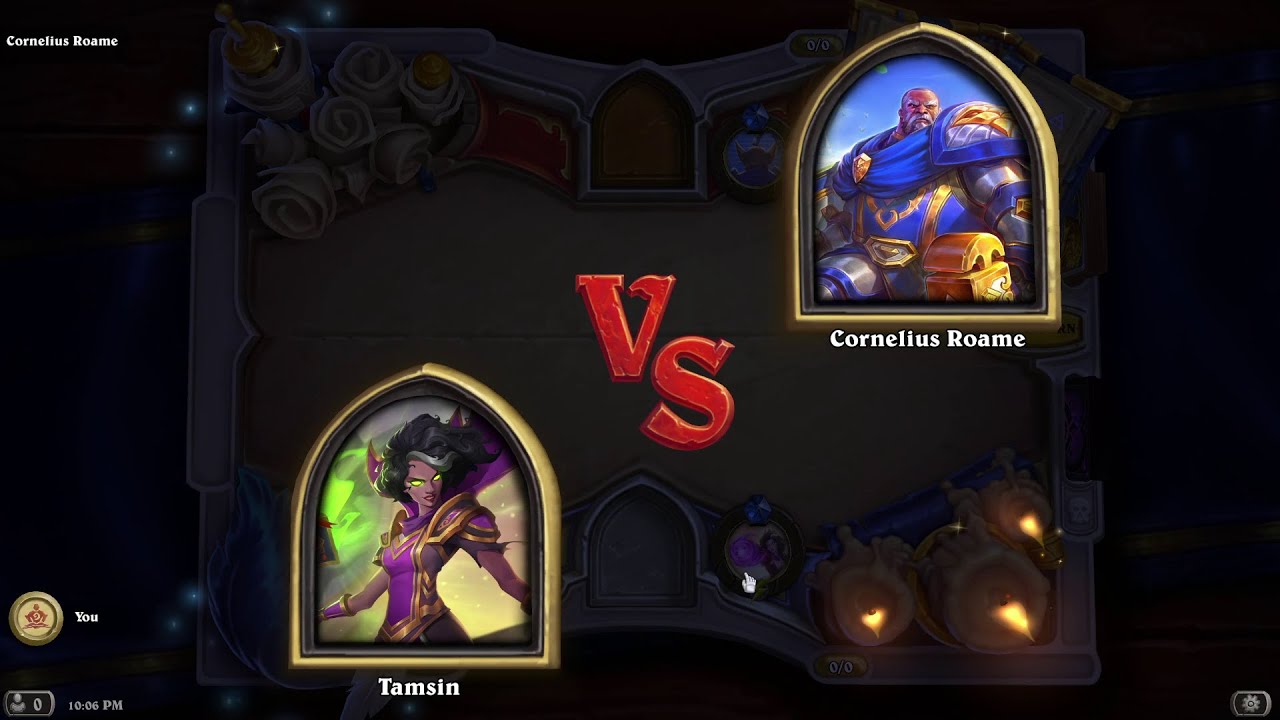 Book of Mercenaries Tamsin vs Cornelius Roame | Hearthstone Book of Mercenaries