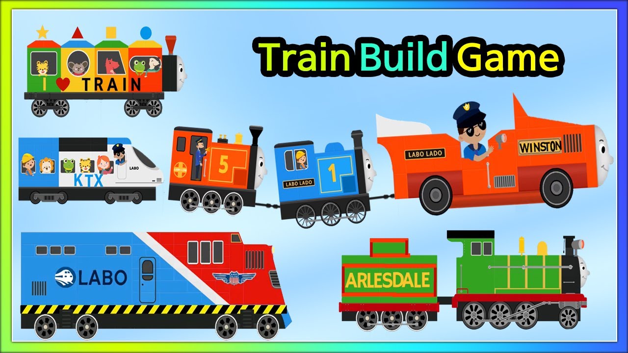 Labo Brick Train Game Compilation #17 Trains