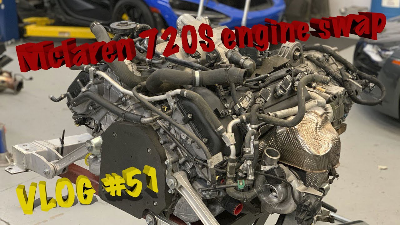 Замена двигателя McLaren 720S VLOG #51
