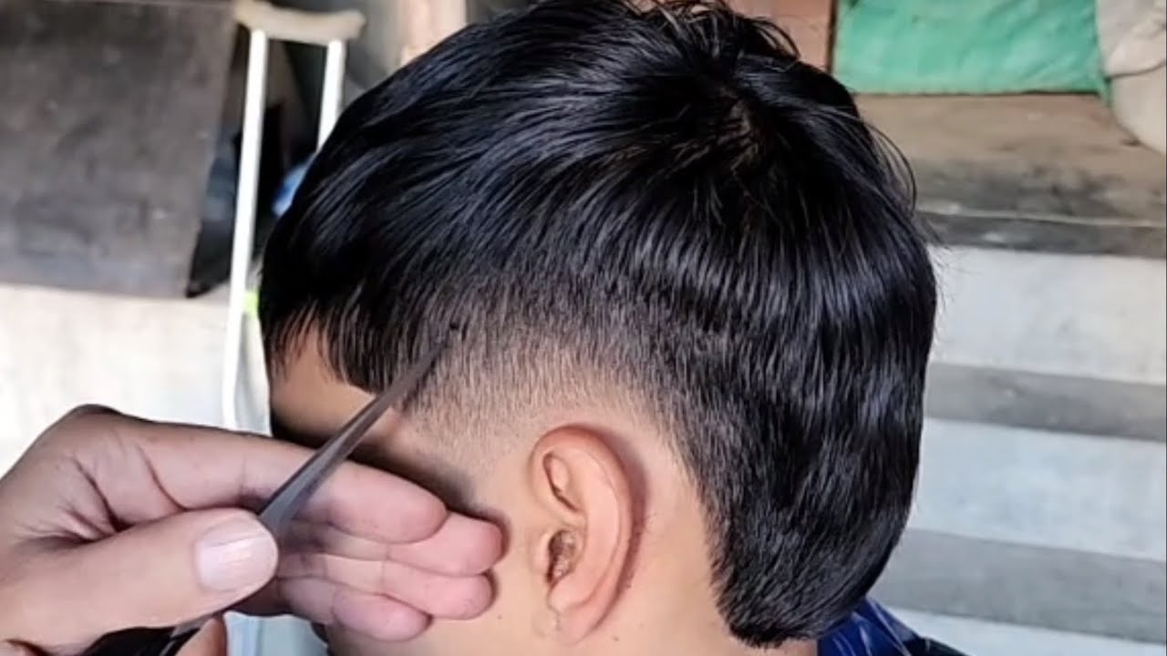 Como hacer un degradado sin PEINES TRAMPA corte de cabello casero