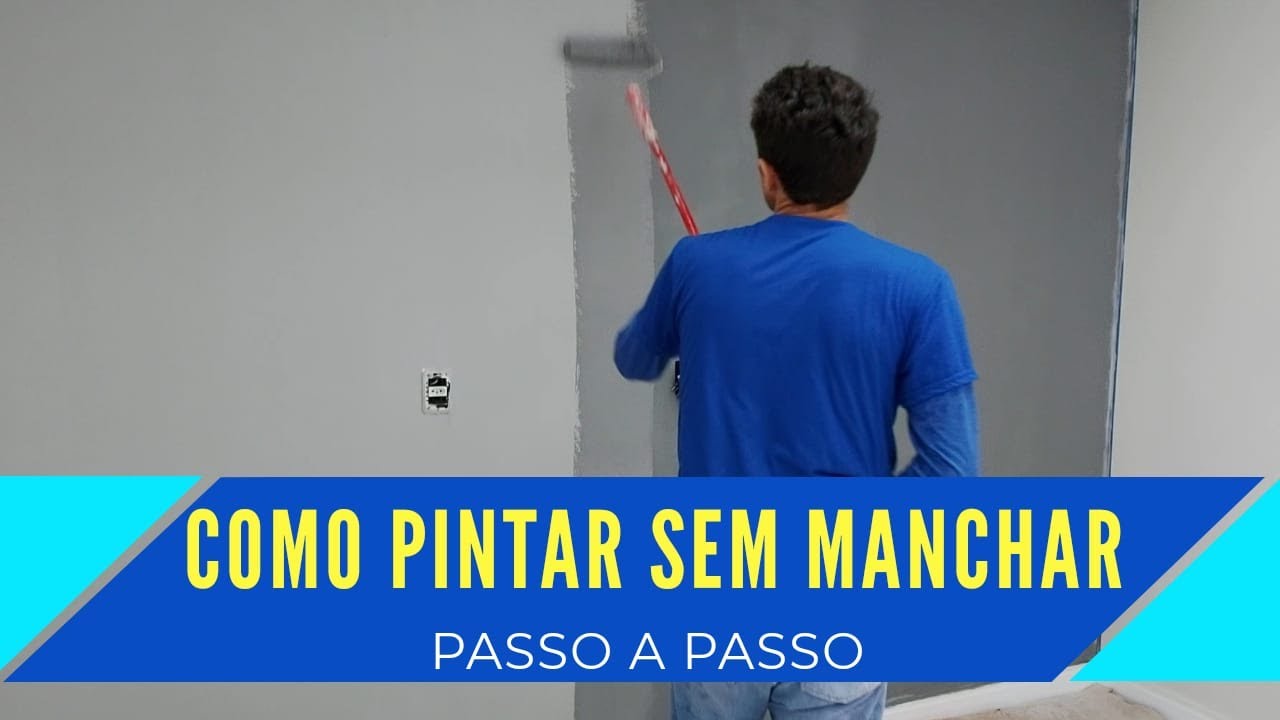 COMO PINTAR PAREDE SEM MANCHAR COM TINTA  LÁTEX.