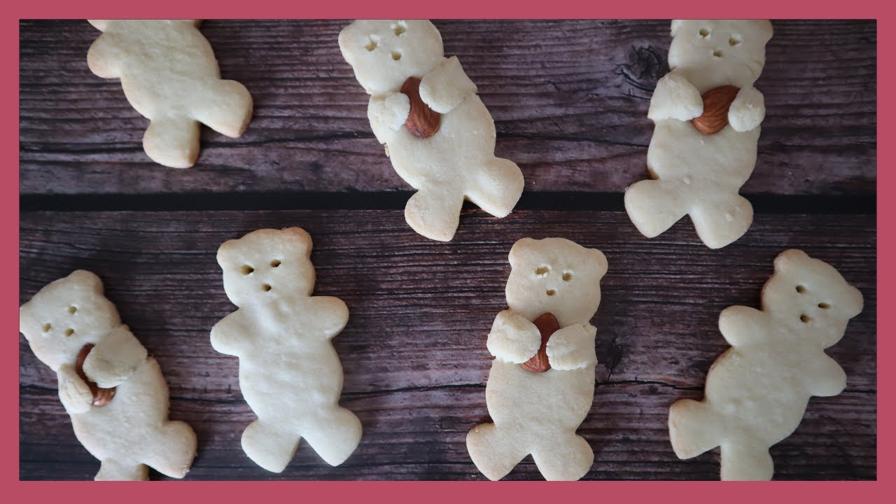TEDDY BEAR COOKIES | Almond Shortbread Dessert