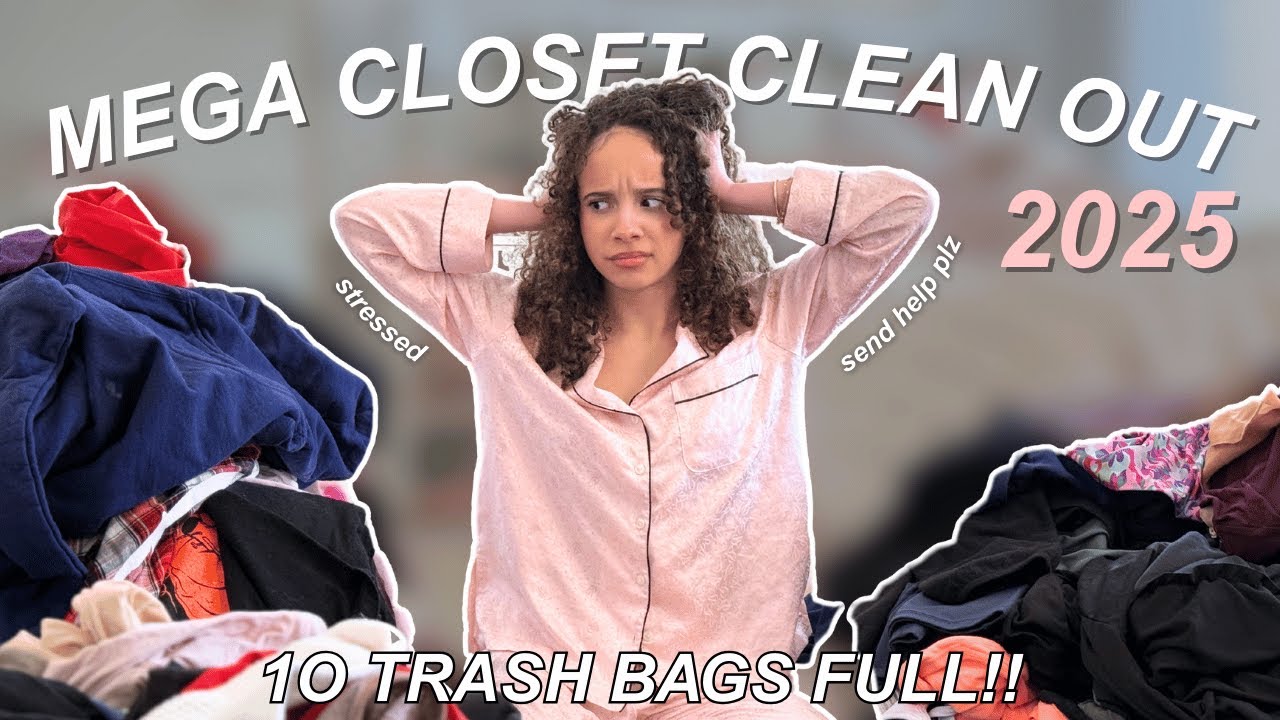 MEGA Closet Cleanout 2025 🧹 | 10 trash bags GONE!!