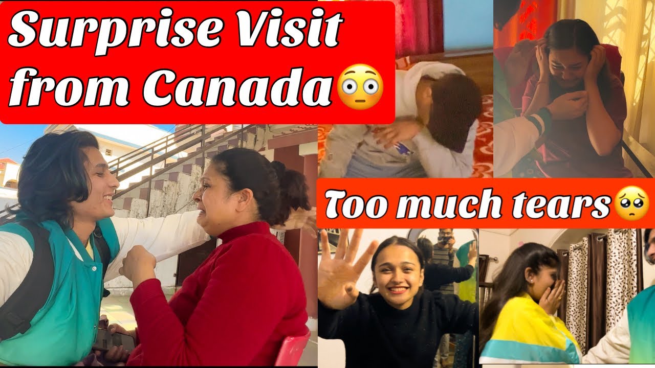 Surprise Visit from Canada to India with a lot of gifts | Emotional vlog with family and friends