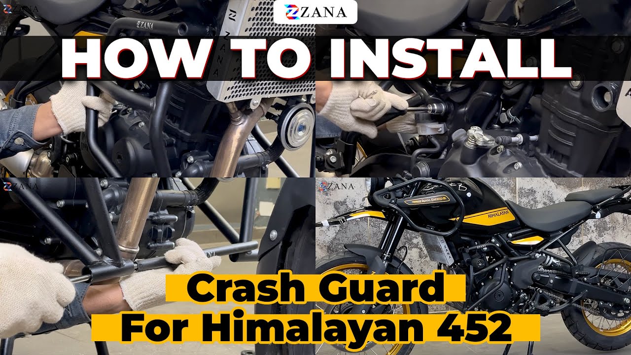 Himalayan 450 crash guard installation | How to install Zana crash guard in himalayan 450?