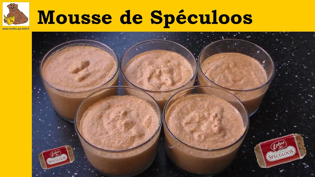 La mousse de Spéculoos (recette rapide et facile)